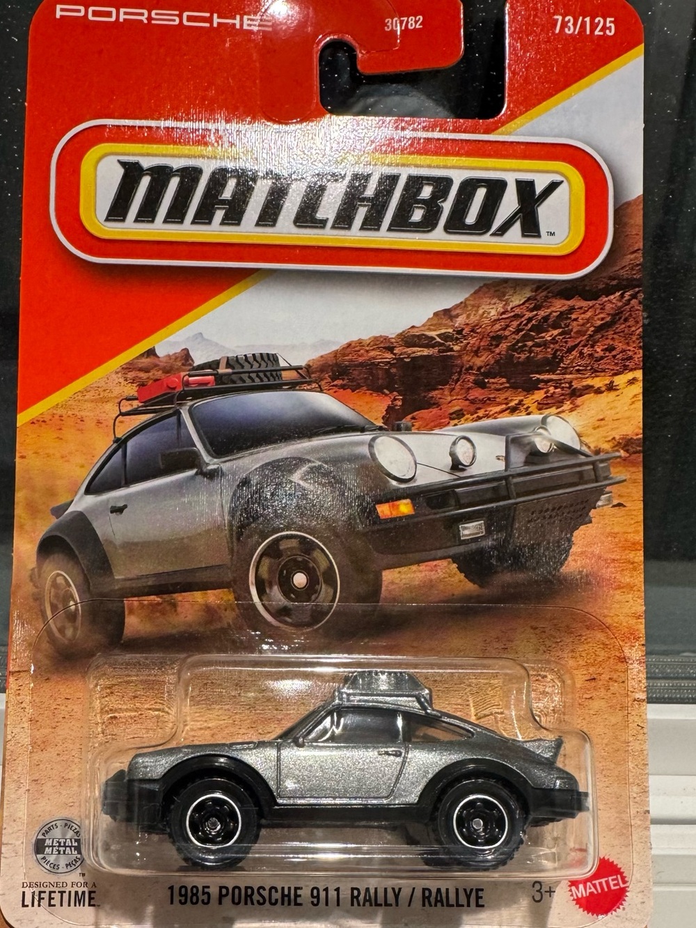 Matchbox 1985 Porsche 911 Rallye toy car